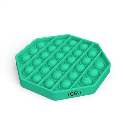Octagonal Shape Silicone Push Pop Bubble