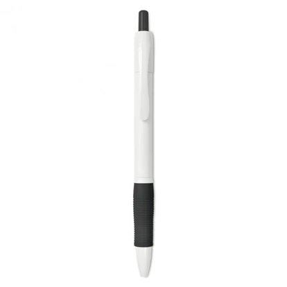 Ball pen with rubber grip