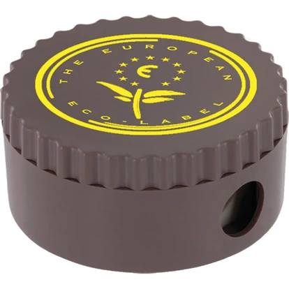 Recycled Pencil Sharpener (Brown) (Full Colour Print)