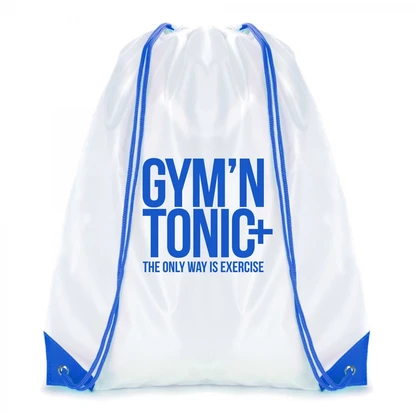 Dobson White Drawstring Bag