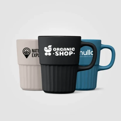Majesty Ceramic Matte Finish Fluted Mug - 445 ml