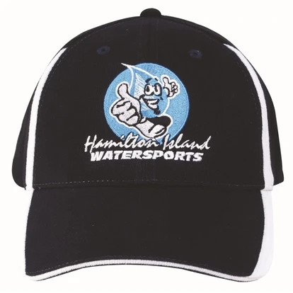 Brushed Heavy Cotton Cap with Inserts on the Peak and Crown