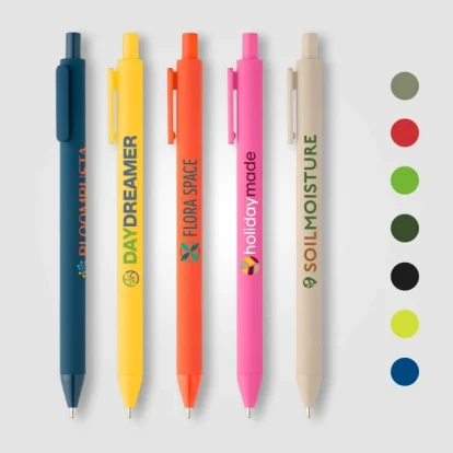 Bloom Recycled Plastic Retractable Soft Touch Pen