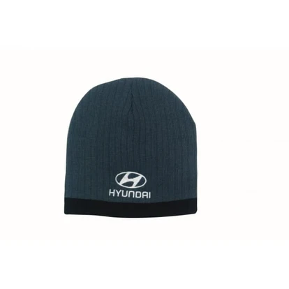 Two-Tone Cable Knit Beanie