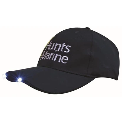 Brushed Heavy Cotton Cap with LED Lights in Peak