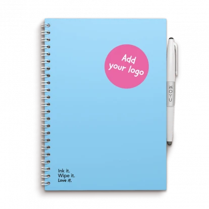 MOYU Erasable Stone Paper Notebook A5 Premium Sky Blue - 40 Pages
