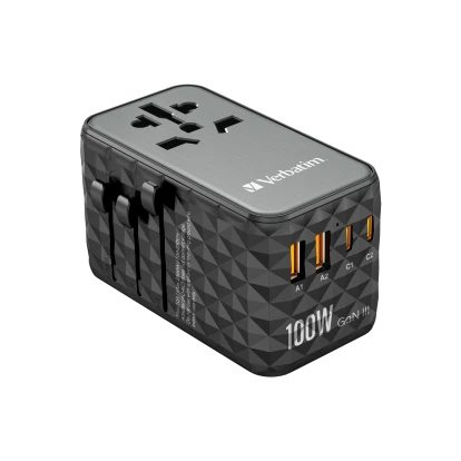 Verbatim UTA-06 GaN III 100W Universal Travel Adapter