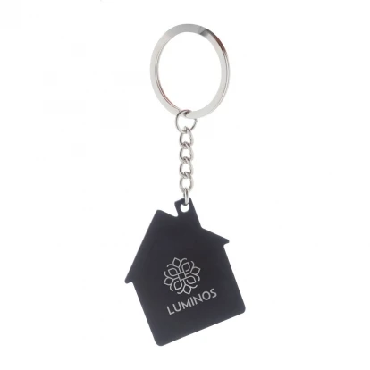HutShine House Metal Keyring