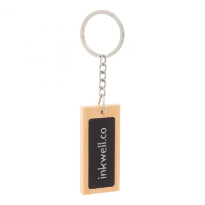 Speculo Bamboo Keyring Round or Rectangle