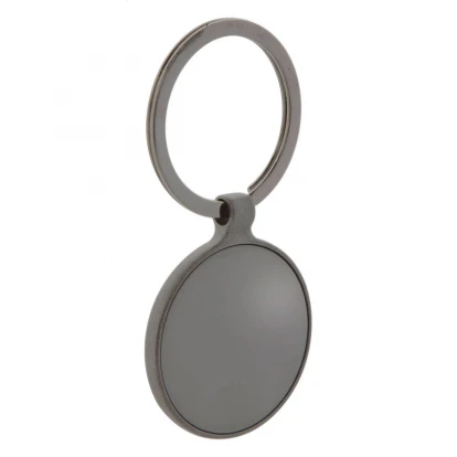 Steyr Round Gunmetal Keyring