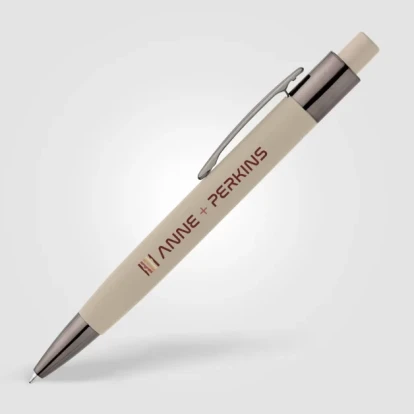 Malmö Recycled Aluminium Soft Touch Barrel Pen