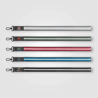 Newport rPET Woven Chevron Phone Strap Lanyard - 43.7 x 2.5 cm