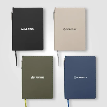 Malmö Recycled Soft Cover Extended Journal Pen Set – A5