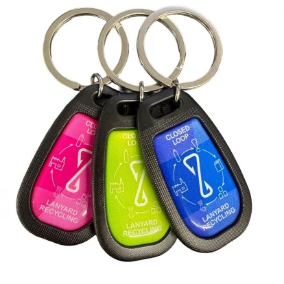 Lan-Key Mouded RPET Keyring
