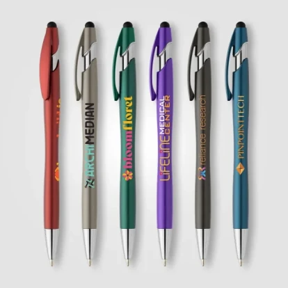 La Jolla Recycled Plastic Metallic Stylus Pen