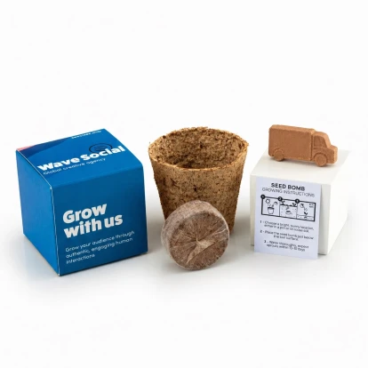 Van Shaped Seed Bomb Kit (Fully Printed Box)