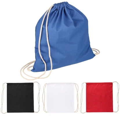 OEKO-TEX Cotton Drawstring Backpack 140gm / 5oz