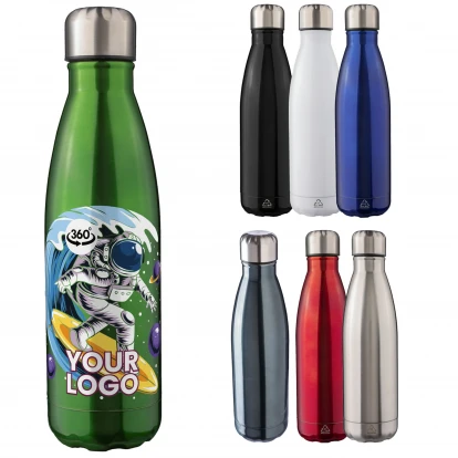 Recycled Stainless Steel Double Walled Bottle 500ml
