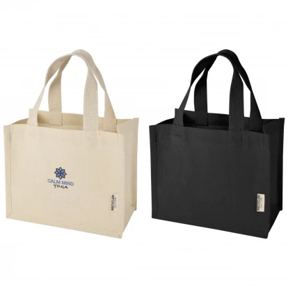 Odessa 220 g/m² GRS Recycled Cotton Mini Gusset Tote Bag 9L