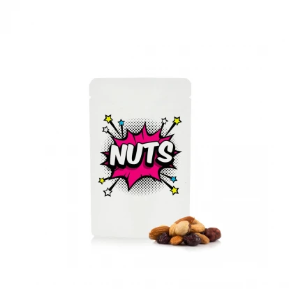 Fruit & Nut Mix Pouch 50g - Matt White