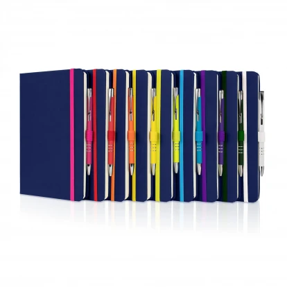 Toretto Navy A5 Notebook & DaVinci Ballpen Set