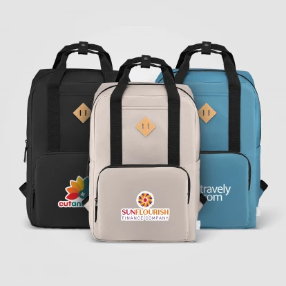 Majesty 300D rPET 38cm Laptop Adjustable Strap Backpack 16L